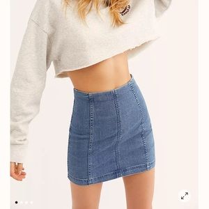 Free People Modern Femme Denim Mini